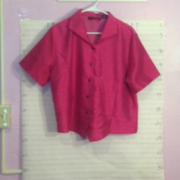 IMPRESSIONS women's button down sz XL pink - Picture 2 of 6